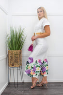 Short Sleeve Belted Wide Leg Jumpsuit-Jumpsuit-Moda Fina Boutique