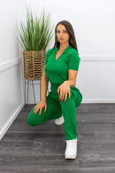 Short Sleeve Top With Matching Pant Set-Set-Moda Fina Boutique