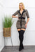 Short Sleeve W Gold Button Mini Dress Tan-Mini Dress-Moda Fina Boutique