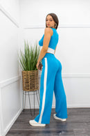 Sleeveless With Matching Pant Set-Set-Moda Fina Boutique