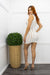 Summer White Crochet Stich Mini Dress-swimwear-Moda Fina Boutique