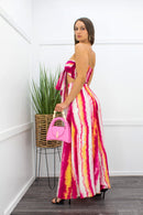 Tie Front Crop Top Wide Leg Pant Set-Set-Moda Fina Boutique