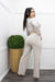 Velvet Top Pant Set Grey-Set-Moda Fina Boutique