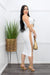 White Bandage Crop Top Maxi Skirt Set-Set-Moda Fina Boutique