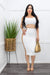 White Bandage Crop Top Maxi Skirt Set-Set-Moda Fina Boutique