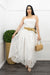 White Belted Maxi Dress-Maxi Dress-Moda Fina Boutique