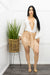 White Bodysuit W Sequins Mini Skirt Set-Set-Moda Fina Boutique