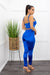 Avery Crop Top Pant Blue Set-Set-Moda Fina Boutique