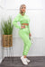 B Babes Long Sleeve Top Neon Pant Set-Set-Moda Fina Boutique