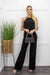 Backless Sleeveless Black Jumpsuit-Jumpsuit-Moda Fina Boutique