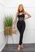 Black Bandage Sleeveless Jumpsuit-Jumpsuit-Moda Fina Boutique