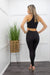 Black Crop Top Pant Set-Set-Moda Fina Boutique