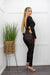 Black Long Sleeve Open Sides Jumpsuit-Jumpsuit-Moda Fina Boutique