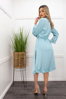 Blue Cardigan Mini Dress Set-Mini Dress-Moda Fina Boutique