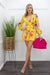 Chiffon Tie Back Long Sleeve Yellow Romper-Romper-Moda Fina Boutique