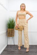 Crop Top High Waist Pant Set-Set-Moda Fina Boutique