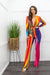 Deep V Neck Belted Jumpsuit-Jumpsuit-Moda Fina Boutique