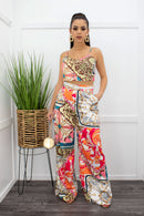Emani Print Crop Top Belted Pant Set-Set-Moda Fina Boutique