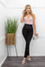 Embellished Full Detail Pink Corset Top-Top-Moda Fina Boutique