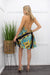 Embellished Open Back Print Mini Dress-Mini Dress-Moda Fina Boutique