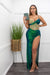 Embellished Sequin Slit Green Maxi Dress-Maxi Dress-Moda Fina Boutique