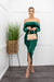 Green Off Shoulder Maxi Dress-Maxi Dress-Moda Fina Boutique
