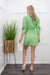 Green Wrap Long Sleeve Mini Dress-Mini Dress-Moda Fina Boutique