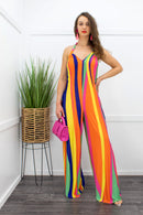 Halter Wide Leg Jumpsuit-Jumpsuit-Moda Fina Boutique