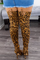 Leopard Suede Boots-Shoes-Moda Fina Boutique