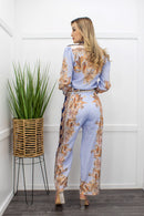 Long Sleeve Top Belted Pant Set-Set-Moda Fina Boutique