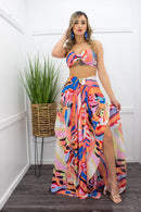 Lucia Ruffle Crop Top Slit Maxi Skirt Set-Set-Moda Fina Boutique