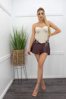 Nude Sexy Corset Top-Top-Moda Fina Boutique