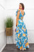 Off Shoulder Leaf Print Top Maxi Skirt Set-Set-Moda Fina Boutique
