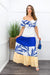Off Shoulder Tie Front Maxi Dress-Maxi Dress-Moda Fina Boutique
