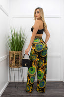 One Shoulder Crop Top Pant Set-Set-Moda Fina Boutique