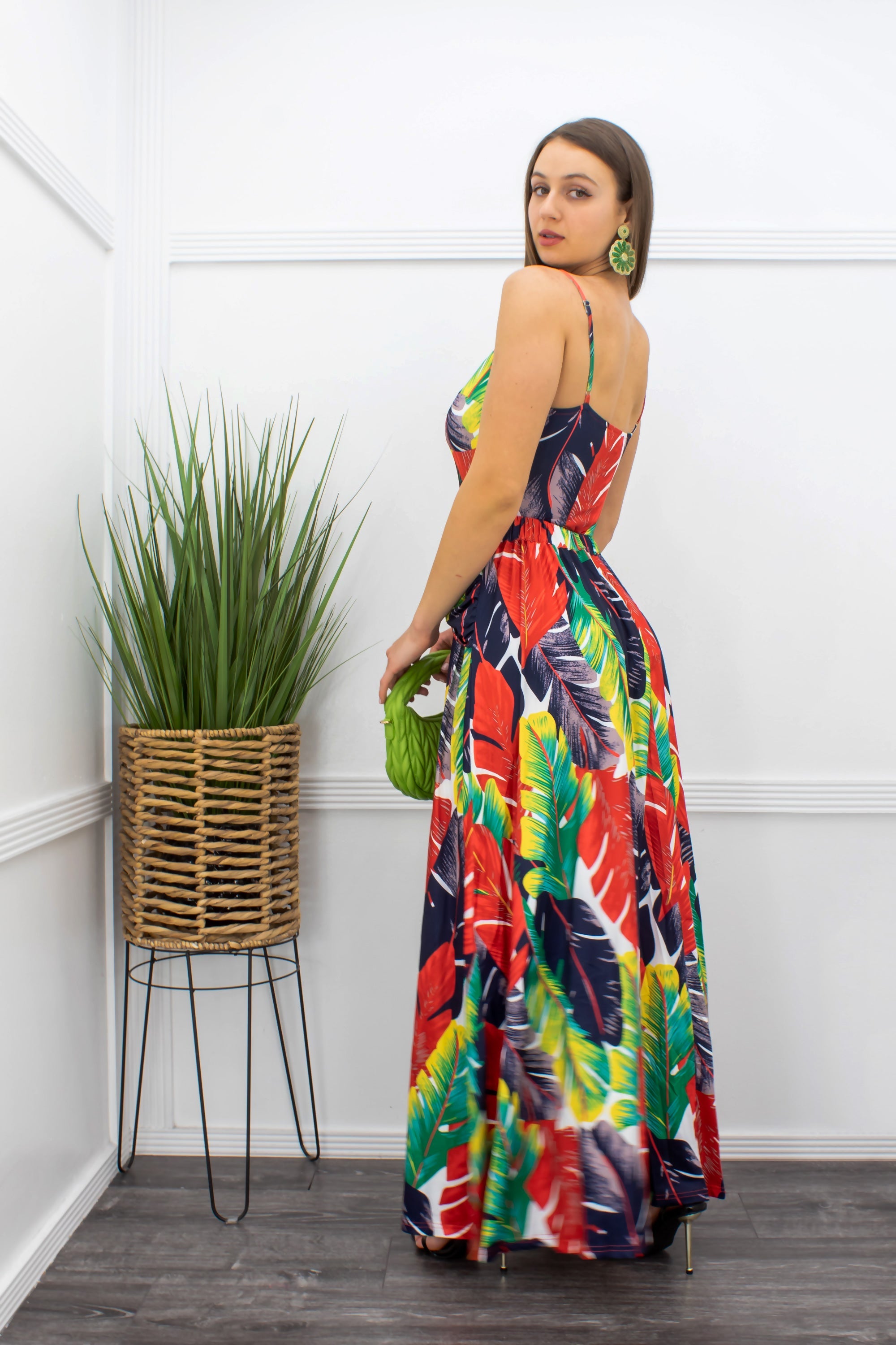 Bodysuit with maxi skirt outlet