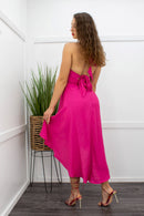 Ruffle Tie Back Maxi Dress-Maxi Dress-Moda Fina Boutique