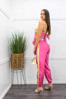 Satin Crop Top Pant Set-Set-Moda Fina Boutique