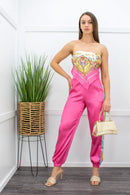 Satin Crop Top Pant Set-Set-Moda Fina Boutique