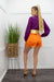 Satin Long Sleeve Belted Romper-Romper-Moda Fina Boutique