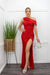 Sequin Off Shoulder Slit Red Maxi Dress-Maxi Dress-Moda Fina Boutique