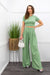 Short Sleeve Crop Top Pant Set-Set-Moda Fina Boutique