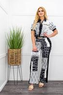 Short Sleeve Top W Matching Pant Set-Set-Moda Fina Boutique