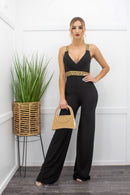 Sleeveless Black Jumpsuit-Jumpsuit-Moda Fina Boutique