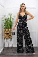 Sleeveless Wide Leg Jumpsuit-Jumpsuit-Moda Fina Boutique