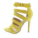 Strappy Suede Stiletto Heel-Shoes-Moda Fina Boutique