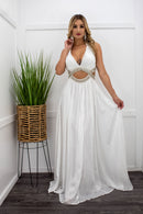 Stunting Embellished Front Cut Out Maxi Dress-Maxi Dress-Moda Fina Boutique