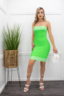 Tania Bandage Green Mini Dress-Mini Dress-Moda Fina Boutique