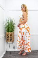 Three Pieces Long Sleeve Top Bra Pant Set-Set-Moda Fina Boutique
