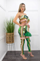 Tropical Print Two Piece Pant Set-Set-Moda Fina Boutique